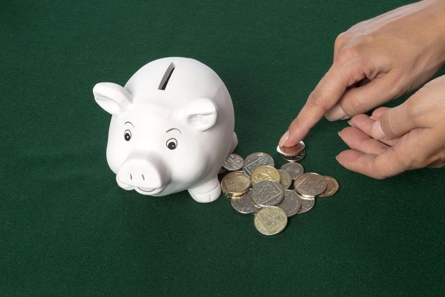 Piggy Bank saving money